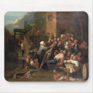 Mousepad Uma luta fora de uma taberna
