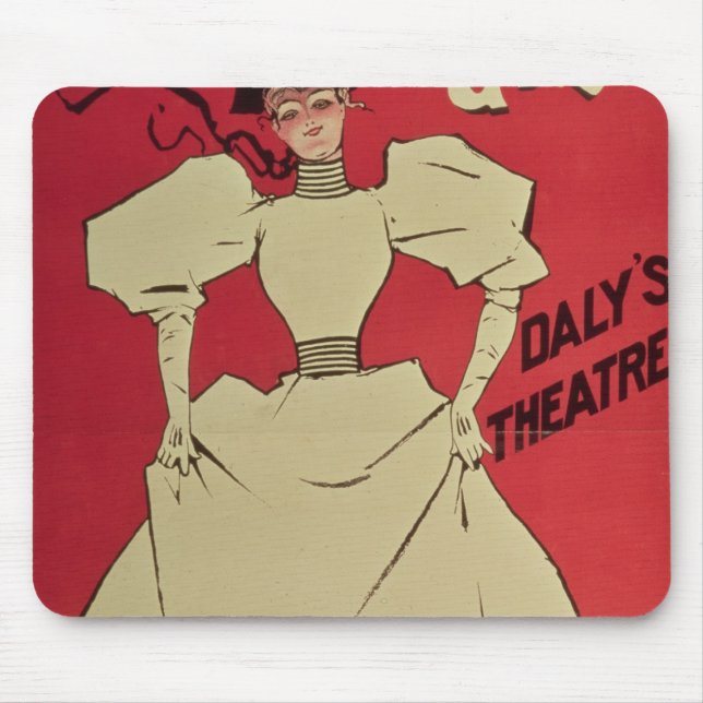 Mousepad Uma menina da alegria no teatro do Daly (Frente)