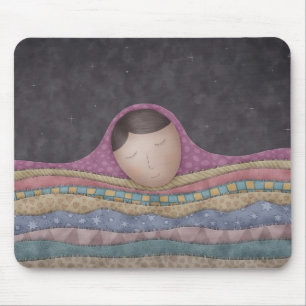 Mousepad Uma menina sob mil coberturas