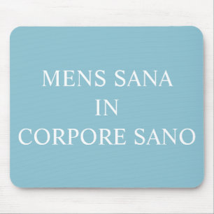 Mousepad Uma Mente Saudável Num Matriz De Rato Saudável -