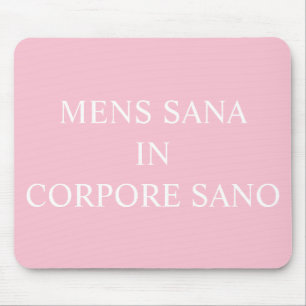 Mousepad Uma Mente Saudável Num Matriz De Rato Saudável -