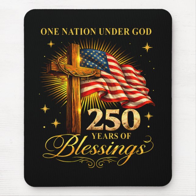 Mousepad Uma Nação Sob Deus 250 Anos (Frente)