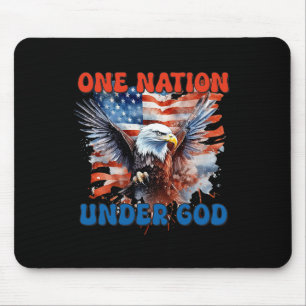 Mousepad Uma Nação Sob Deus Bandeira 4 De Julho Patriótico