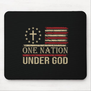 Mousepad Uma Nação Sob Deus Orgulho América Nossa Bandeira