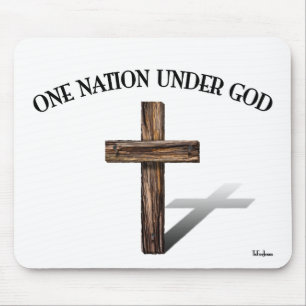 Mousepad Uma nação sob o deus com cruz áspera