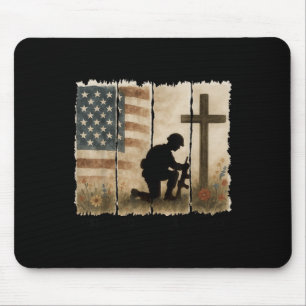 Mousepad Uma Nação Sob Um Deus Jesus Cruz Cristã Fé