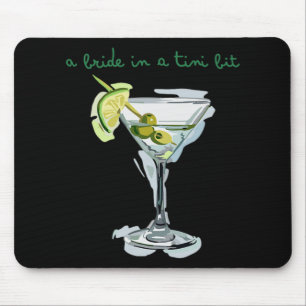 Mousepad Uma Noiva Em Um Tiny Bit Noiva Cauda Martini Solte