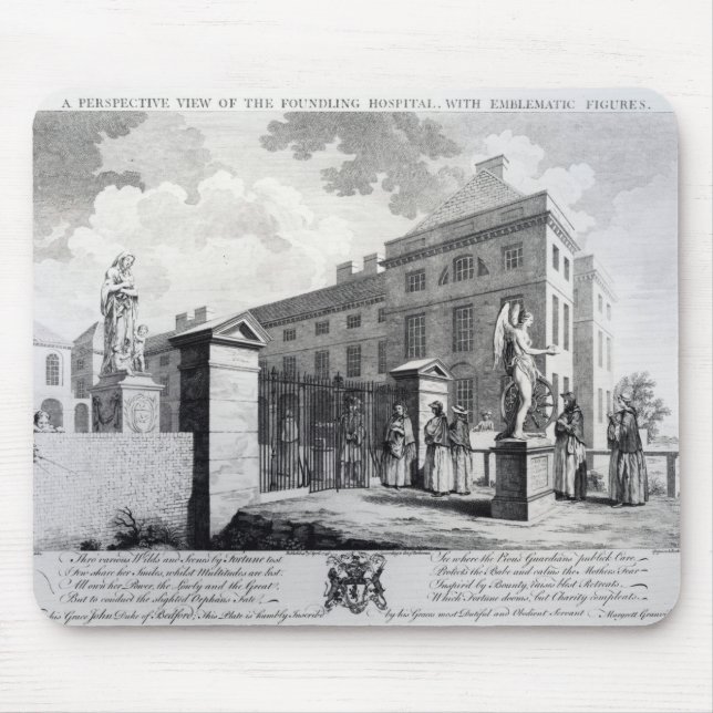 Mousepad Uma opinião de perspectiva do hospital de (Frente)
