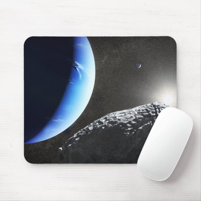 Mousepad Uma Pequena Lua Hippocamp de Netuno. (Com mouse)