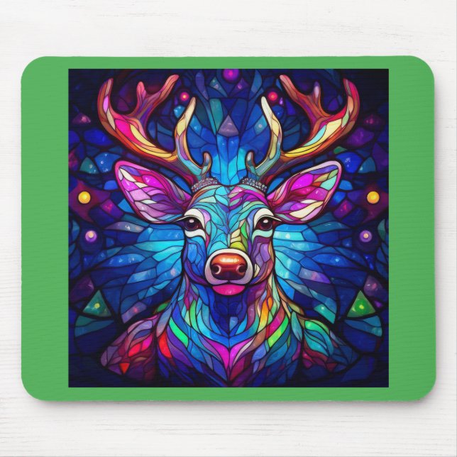 Mousepad Uma Reindeer De Cristal De Vidro (Frente)