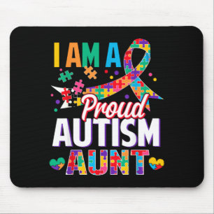 Mousepad Uma Tia Orgulhosa do Autismo Peça do Quebra-cabeça