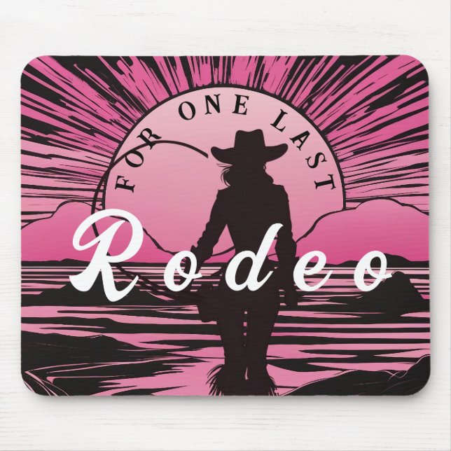 Mousepad Uma Última Festa de Despedida de Solteira Rodeio (Frente)