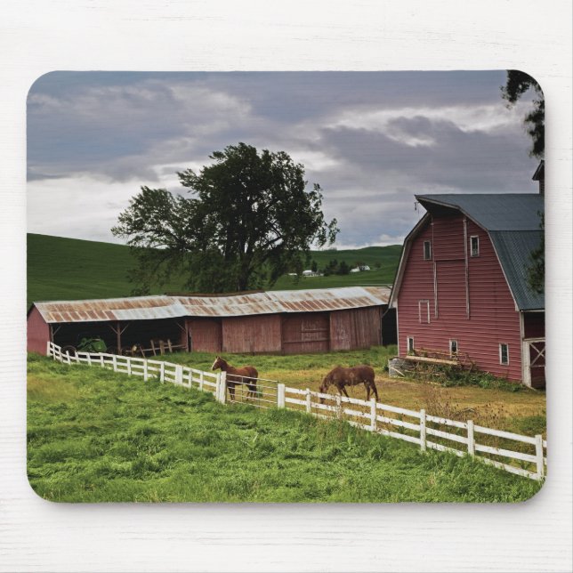 Mousepad Uma viagem pelo interior rural de Palouse 4 (Frente)