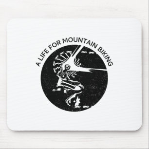 Mousepad Uma Vida Para Ciclismo De Montanha (Ciclista De Bi