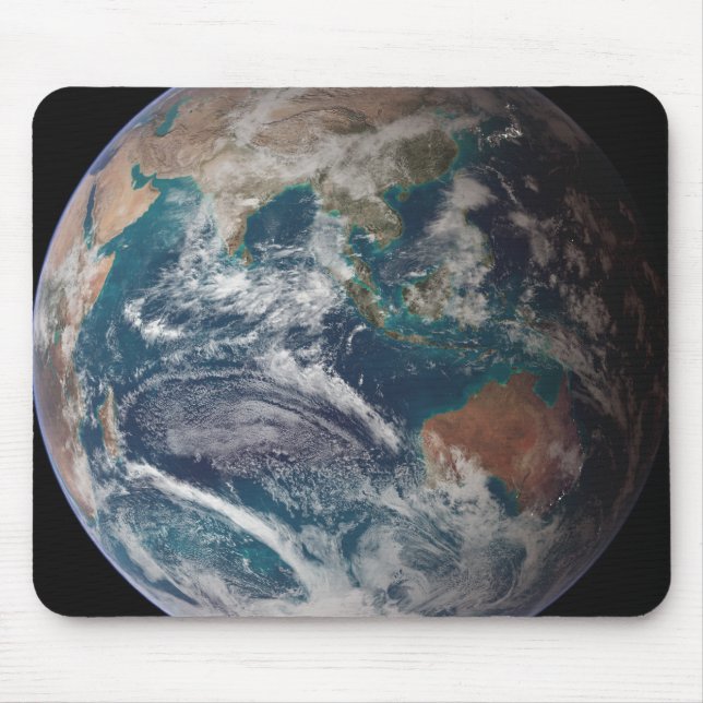 Mousepad Uma visão cheio da Terra mostrando dados globais (Frente)
