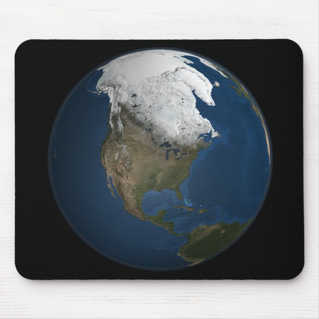 Mousepad Uma visão global sobre a América do Norte (Frente)