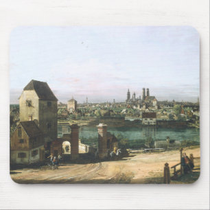 Mousepad Uma vista da cidade alemão Munich por B. Bellotto