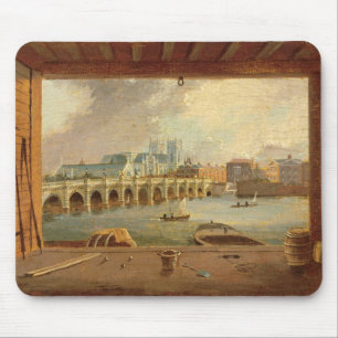 Mousepad Uma vista da ponte de Westminster (óleo no painel