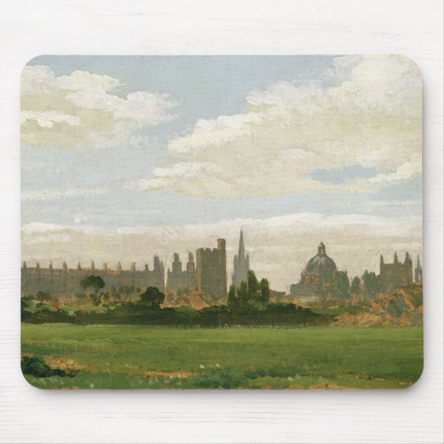 Mousepad Uma vista de Oxford (óleo no millboard) (Frente)