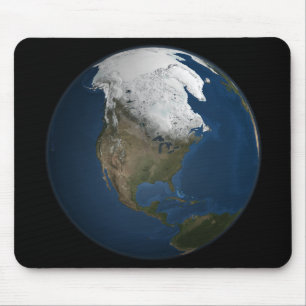 Mousepad Uma vista global sobre America do Norte
