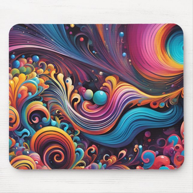 Mousepad Un abstrait coloré (Frente)