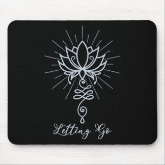 Mousepad Unalome Symbol Lotus Flower Letting Go