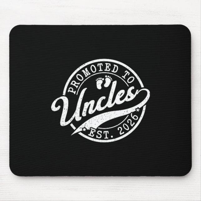 Mousepad Uncle Est 2026 New Uncle Announcement Promoted To  (Frente)