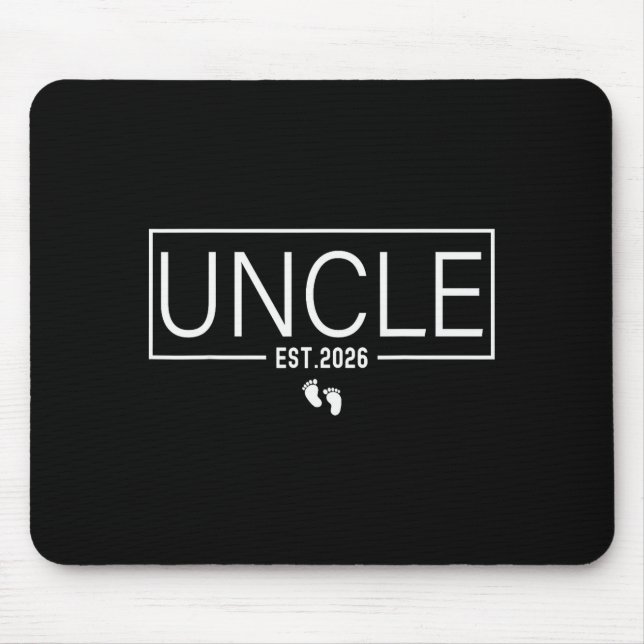 Mousepad Uncle Est. 2026 New Uncle Promoted To Uncle Est. 2 (Frente)