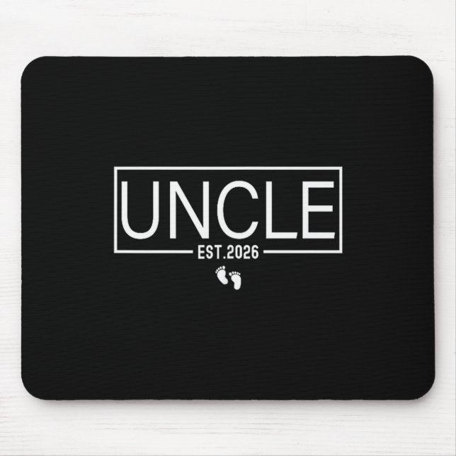 Mousepad Uncle Est. 2026 New Uncle Promoted To Uncle Est. 2 (Frente)