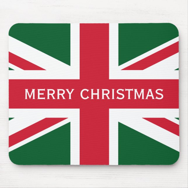 Mousepad União de Natal - Vermelho, Verde e Branco (Frente)