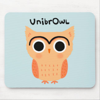 Mousepad UnibrOwl Unibrow Owl | Coruja-de-sobrancelhas-grac