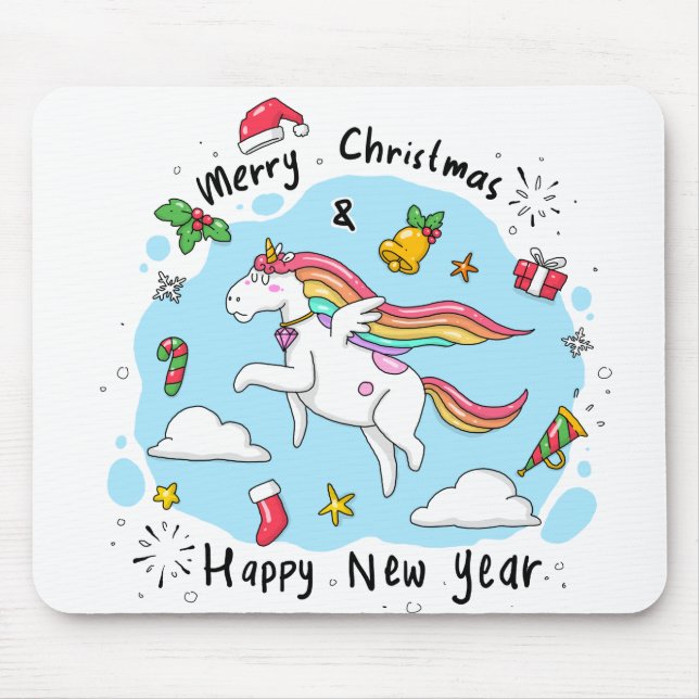 Mousepad Unicorn Natal (Frente)