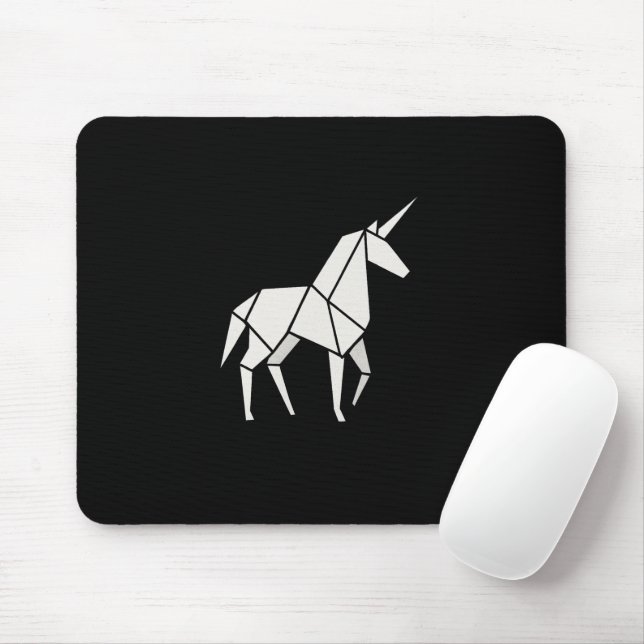 Mousepad UNICÓRNE de origami (Com mouse)