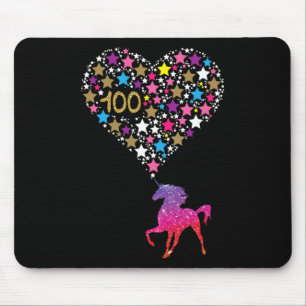 Mousepad Unicórnio 100 Dias De Ensino De Feliz Presente