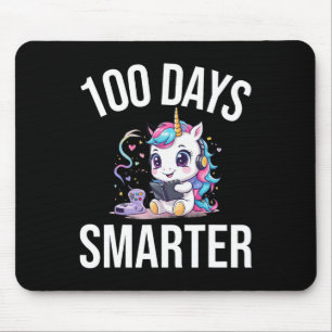 Mousepad Unicórnio 100 Dias Mais Inteligente 100º Dia De Es
