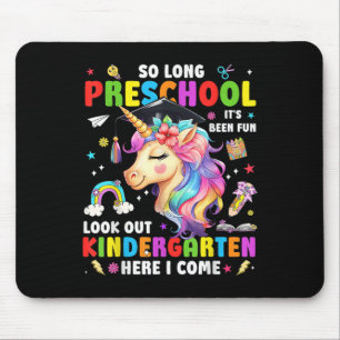 Mousepad Unicórnio Até Logo Graduação Pré K Jardim de Infân