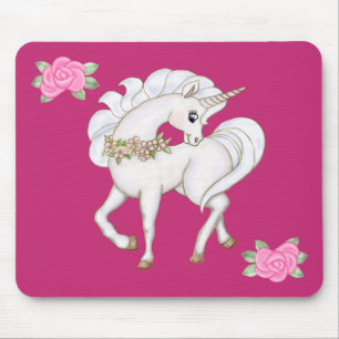 Mousepad Unicórnio Branco