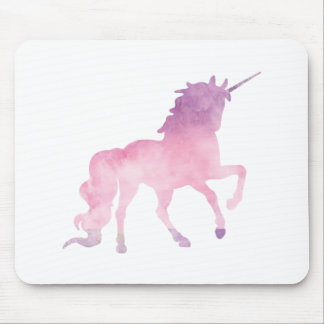 Mousepad Unicórnio cor-de-água suave rosa