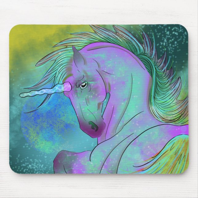 Mousepad Unicórnio Cósmico 11 (Frente)