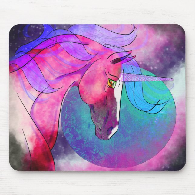 Mousepad Unicórnio Cósmico 7 (Frente)