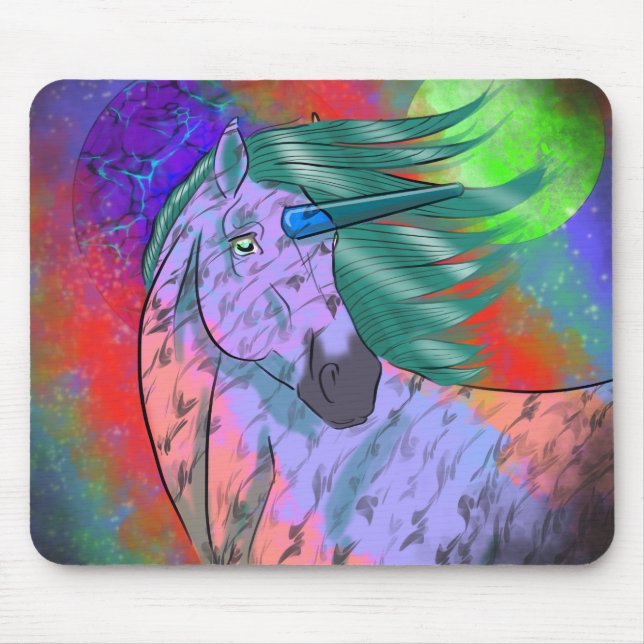 Mousepad Unicórnio Cósmico 9 (Frente)