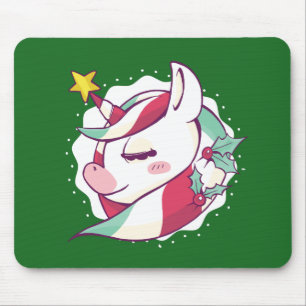 Mousepad Unicórnio de Natal