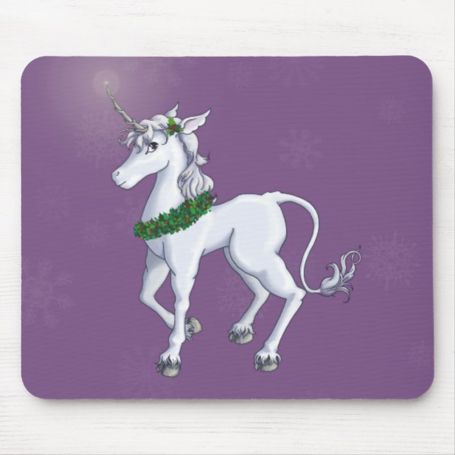 Mousepad Unicórnio do Natal (Frente)