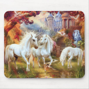 Mousepad Unicórnio Mágico, Criatura Mítica Fantástica Decor