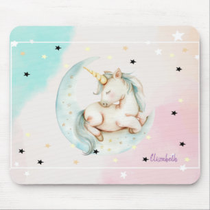 Mousepad Unicórnio Mágico, Lua, Estrelas