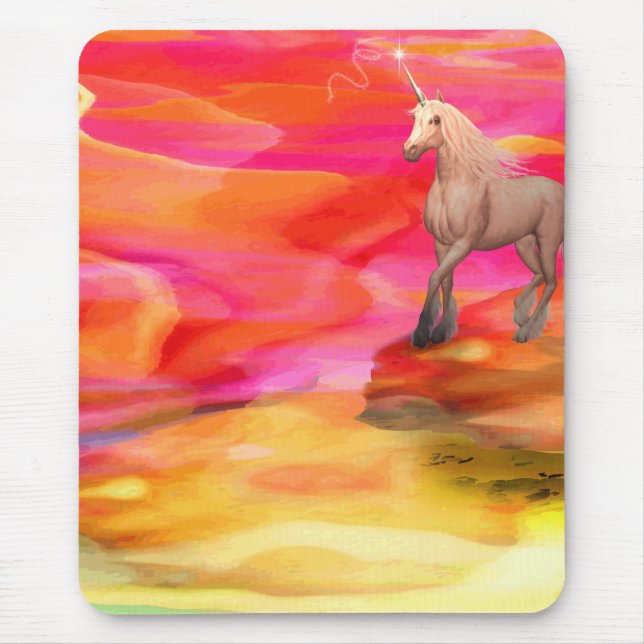 Mousepad Unicórnio no Deserto Pintado (Frente)