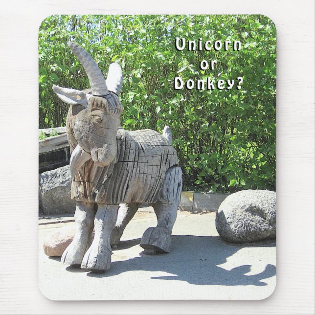 Mousepad Unicórnio ou Donkey? Palanga, LITUÂNIA - (Frente)