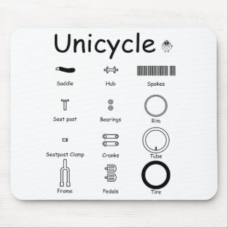 Mousepad Unicycle parts
