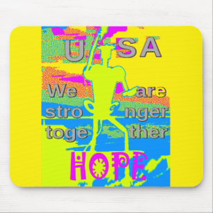 Mousepad Unidade de Design dos EUA: Esperança e Força