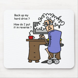 Mousepad Unidade de duro para trás com Humor